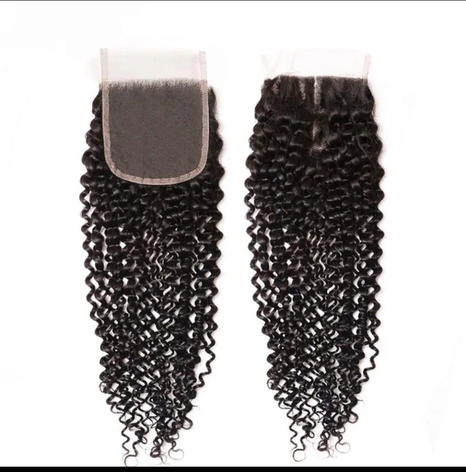 Closure 4*4 Kinky curly T18